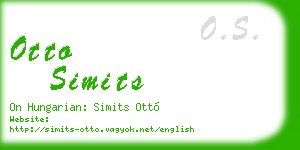 otto simits business card